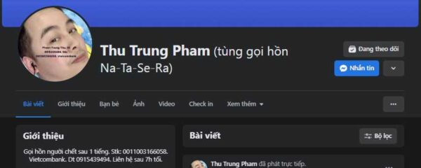 tiểu sử thầy tùng gọi hồn là ai